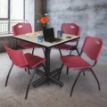 Kobe Square Tables > Breakroom Tables > Kobe Square Table & Chair Sets, 36 W, 36 L, 29 H, Maple TKB3636PL47BY